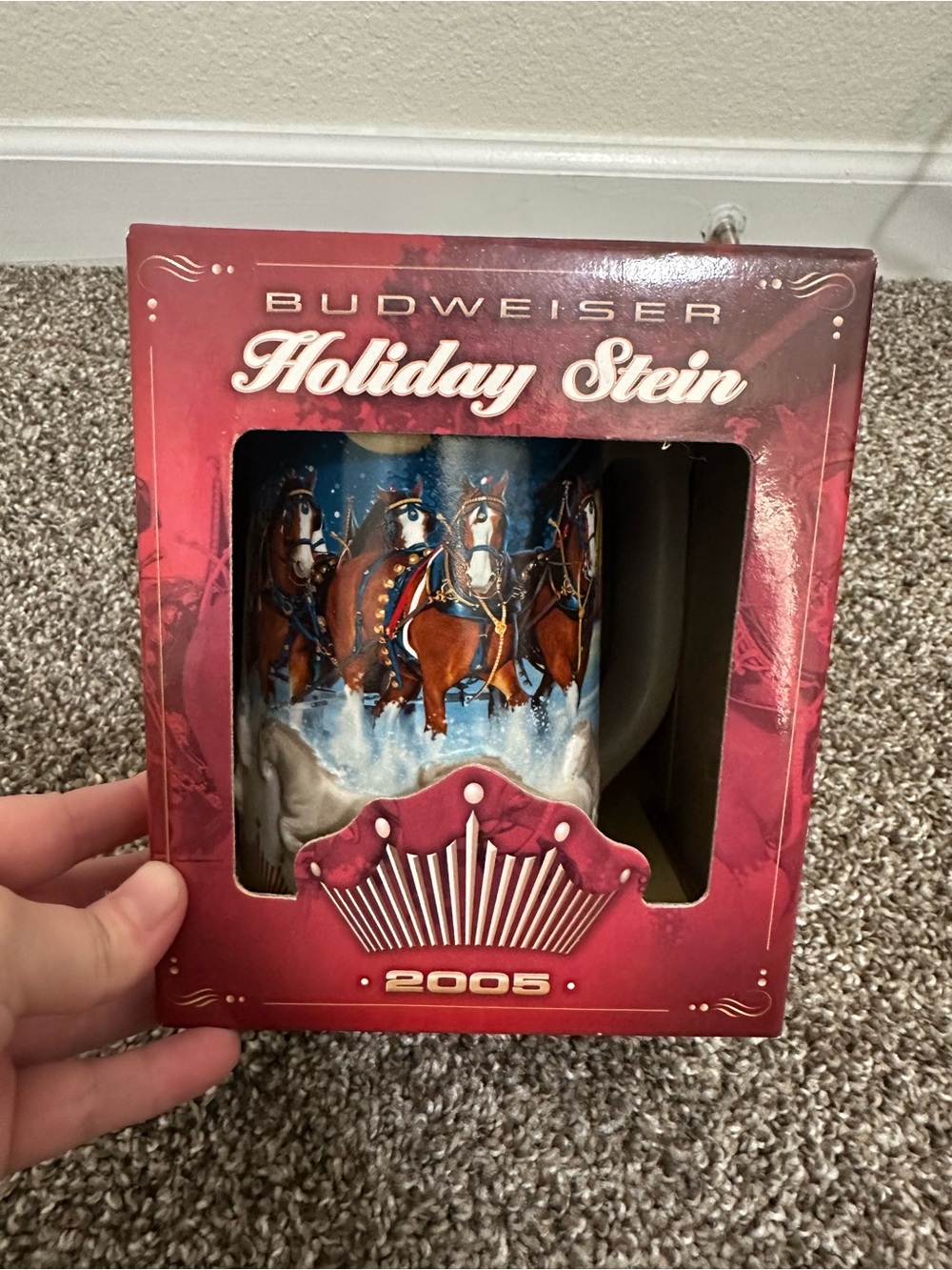 Budweiser Holiday Stein
